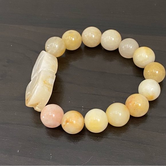 Handmade Pi Xiu Moonstone Natural Gemstone Lucky Bracelet One Size - Picture 12 of 12